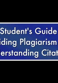Still image from A Student’s Guide to Avoiding Plagiarism and Understanding Citations directed by Ronald C. Meyer