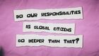 Think Like a Global Citizen, Rights and responsibilities
