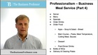 Professionalism, Business Meal Service Part 4